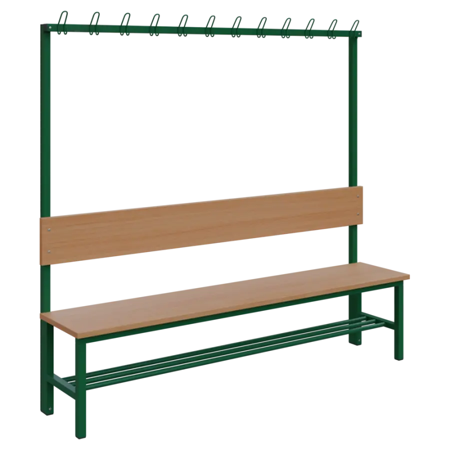 SVJ - 200 stěna jednostranná věšáková RAL 6029 - zelená